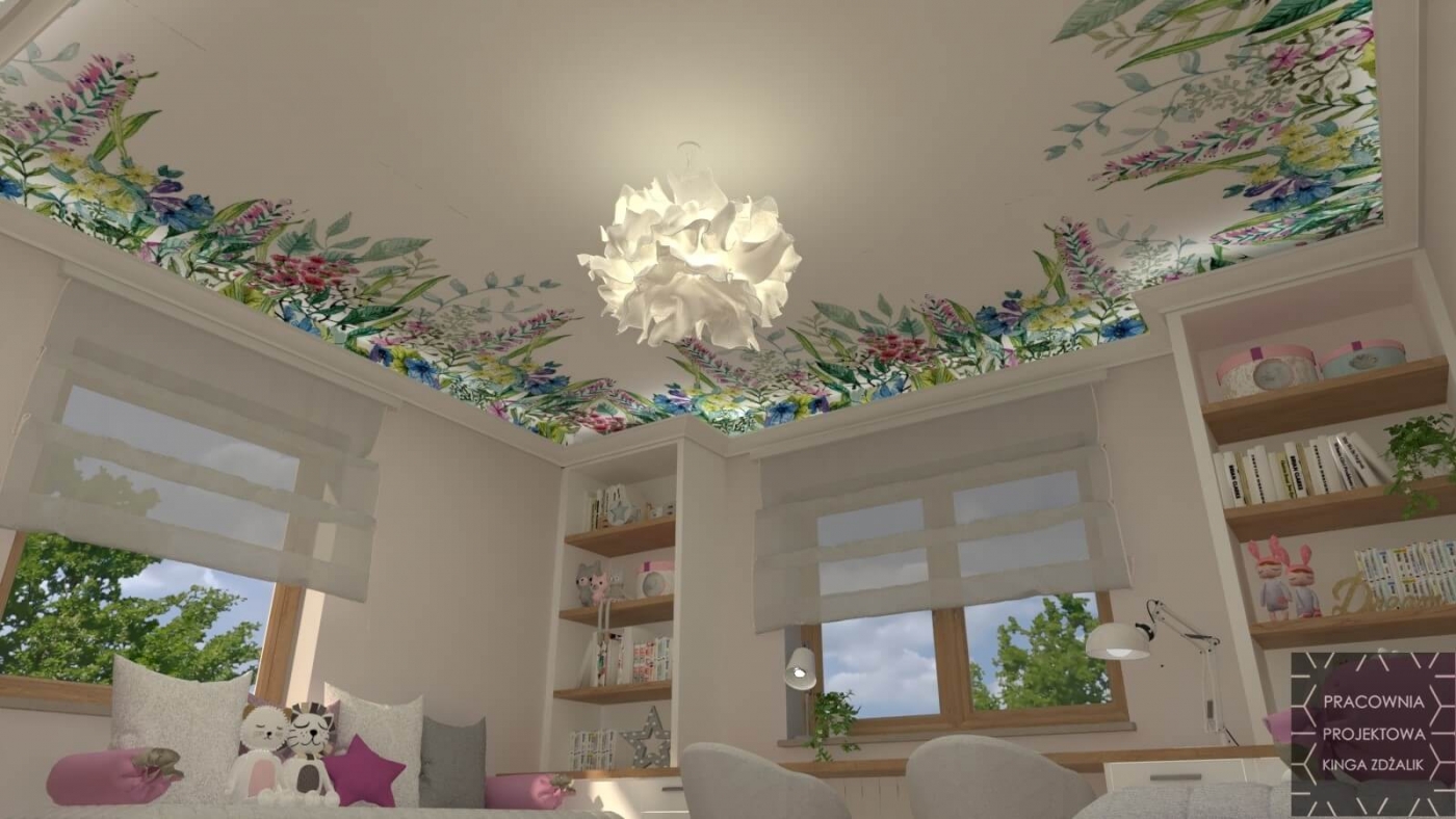 pokój dla dziewczynek, projekt pokoju dla dziewczynki