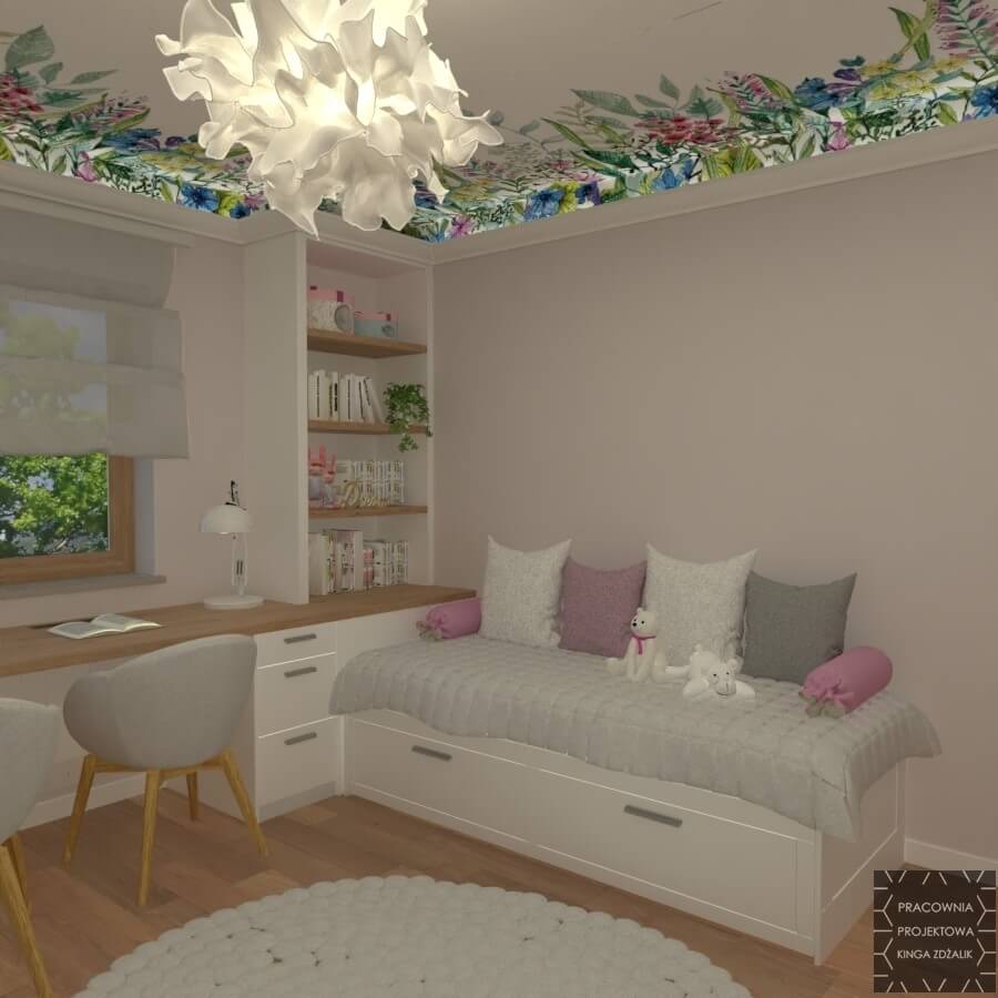 pokój dla dziewczynek, projekt pokoju dla dziewczynki