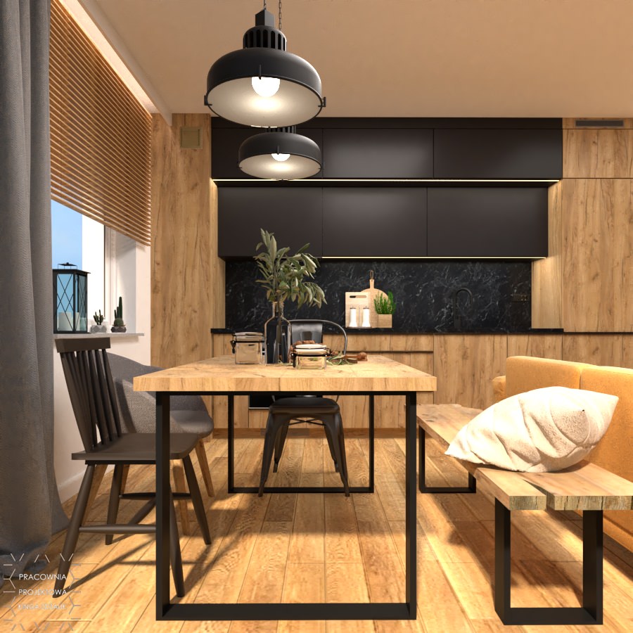 4-stol-metal-i-drewno